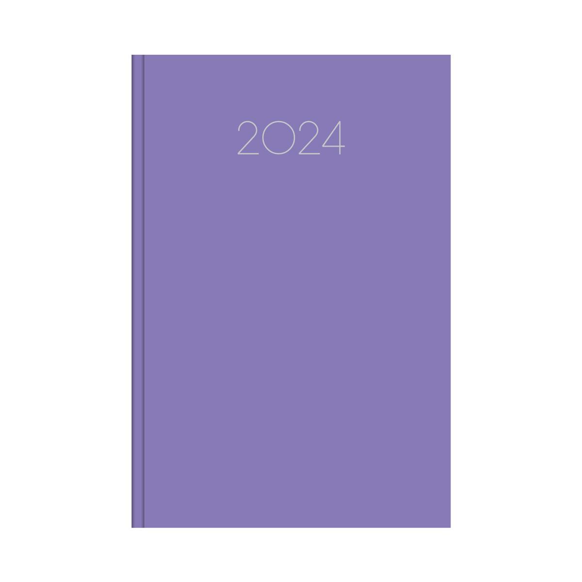 Ημερήσιο ημερολόγιο 2024 simple λιλά 10 x 14 cm
